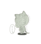 もちもちアニマル ネコ（個別スタンプ：8）