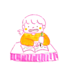 蛍光色の女の子たち（個別スタンプ：3）