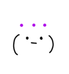 顔の文字2（個別スタンプ：11）