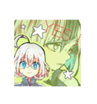 ユニークな見た目のキャラクター（個別スタンプ：5）