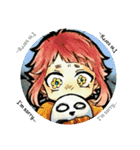 ユニークな見た目のキャラクター（個別スタンプ：7）