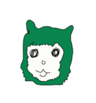 グリーンアルパカ（個別スタンプ：1）