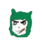 グリーンアルパカ（個別スタンプ：2）