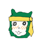 グリーンアルパカ（個別スタンプ：3）