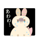 リボンうさぎスタンプ（個別スタンプ：21）