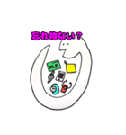 縁起の良い白ヘビさんの生活（個別スタンプ：21）