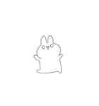 小さめスタンプ うさぎ2（個別スタンプ：25）