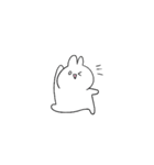 小さめスタンプ うさぎ（個別スタンプ：3）