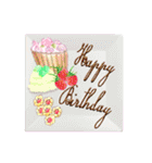 ケーキとお花のお誕生日『Happy birthday』（個別スタンプ：13）