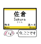 成田線(我孫子,空港支線) 今この駅だよ！（個別スタンプ：1）