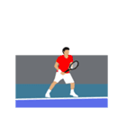男子テニスのショット（個別スタンプ：8）