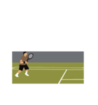 男子テニスのショット（個別スタンプ：16）