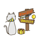 無表情看板ねこ（個別スタンプ：28）