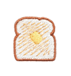 甘い刺繡スタンプ：パン屋（個別スタンプ：20）