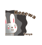 Cute rabbit stickers name, Tasya（個別スタンプ：29）