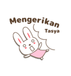 Cute rabbit stickers name, Tasya（個別スタンプ：31）