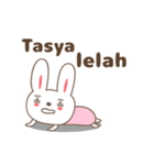 Cute rabbit stickers name, Tasya（個別スタンプ：39）
