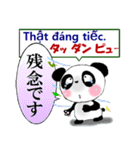 パンダ 毎日使える ベトナム語と日本語（個別スタンプ：36）