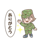 自衛官のお嫁ちゃんスタンプ（個別スタンプ：1）