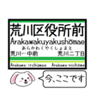 都電 荒川線 今この駅だよ！タレミー（個別スタンプ：3）