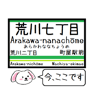 都電 荒川線 今この駅だよ！タレミー（個別スタンプ：5）