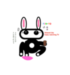PANDA+ rabbit= FENTOのライフスタイル（個別スタンプ：8）