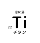 便利な元素記号スタンプ2（個別スタンプ：7）