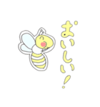 白いハチさん（個別スタンプ：12）