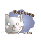 Cute bear stickers name, Diana（個別スタンプ：29）