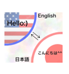 (英語⇆日本語)翻訳スタンプ（個別スタンプ：1）