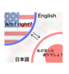 (英語⇆日本語)翻訳スタンプ（個別スタンプ：2）