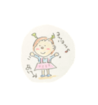 ほのぼのあけみちゃん（個別スタンプ：1）