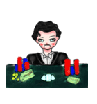 025_ポーカープレイヤースタンプ（個別スタンプ：6）
