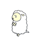 シロヒのモコ羊(文字なし)（個別スタンプ：25）