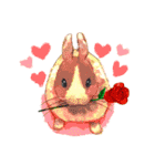 Lovely rabbit sticker！4（個別スタンプ：16）