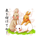 Lovely rabbit sticker！4（個別スタンプ：21）