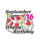 9月16日～9月30日のお誕生日ケーキ（個別スタンプ：10）