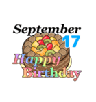 9月16日～9月30日のお誕生日ケーキ（個別スタンプ：11）