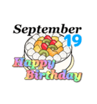 9月16日～9月30日のお誕生日ケーキ（個別スタンプ：13）