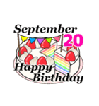 9月16日～9月30日のお誕生日ケーキ（個別スタンプ：14）