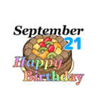 9月16日～9月30日のお誕生日ケーキ（個別スタンプ：15）