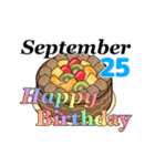 9月16日～9月30日のお誕生日ケーキ（個別スタンプ：19）
