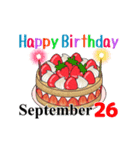 9月16日～9月30日のお誕生日ケーキ（個別スタンプ：20）