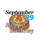9月16日～9月30日のお誕生日ケーキ（個別スタンプ：23）
