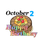 10月1日～10月16日のお誕生日ケーキ（個別スタンプ：10）