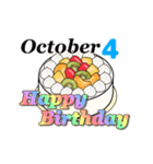 10月1日～10月16日のお誕生日ケーキ（個別スタンプ：12）