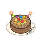 10月17日～10月31日のお誕生日ケーキ（個別スタンプ：4）
