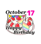 10月17日～10月31日のお誕生日ケーキ（個別スタンプ：10）