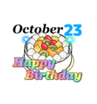 10月17日～10月31日のお誕生日ケーキ（個別スタンプ：16）