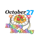 10月17日～10月31日のお誕生日ケーキ（個別スタンプ：20）